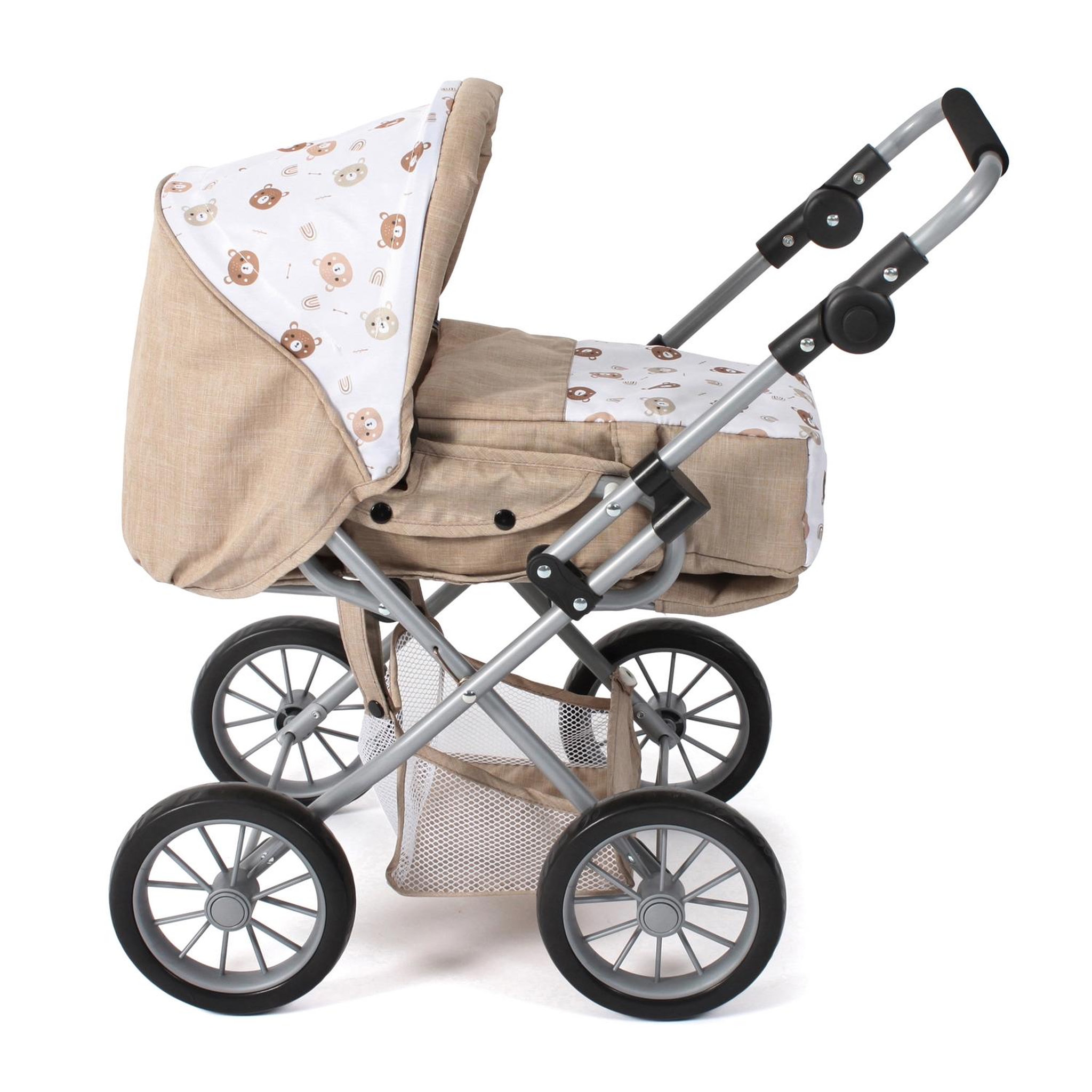 Voir la diapositive 2 : BAYER CHIC 2000 Poussette combinée Leni Beige avec oursons