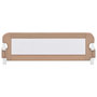 Voir la diapositive 3 : VIDAXL Barriere de securite de lit d'enfant Taupe 120x42 cm Polyester