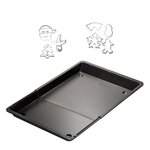 ZENKER Plaque de four extensible de 36,5 à 52 x 33 cm et 7 emporte-pièces de Noël en inox Zenker Noël