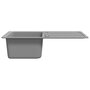 Voir la diapositive 5 : VIDAXL Evier de cuisine en granite avec egouttoir reversible Gris