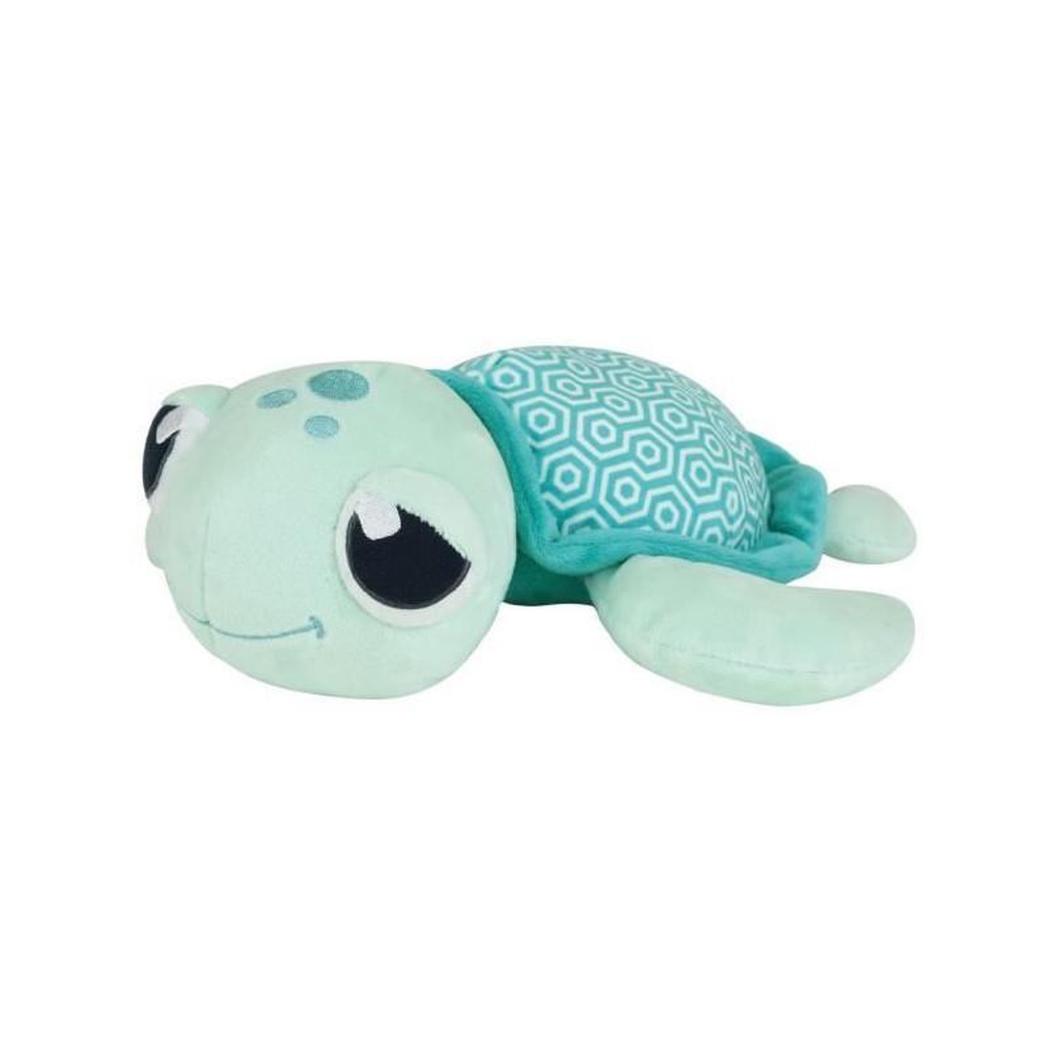 JEMINI Ma Petite Carapace Peluche Tortue Lumineuse Naturelle +/- 25 cm - JEMINI - Chargeable a la lumiere, fonctionne sans pile.
