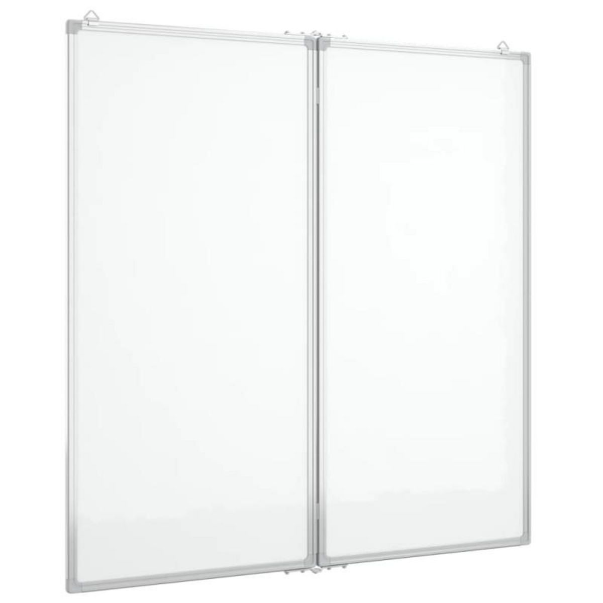 VIDAXL Tableau blanc magnétique pliable 100x100x1,7 cm aluminium