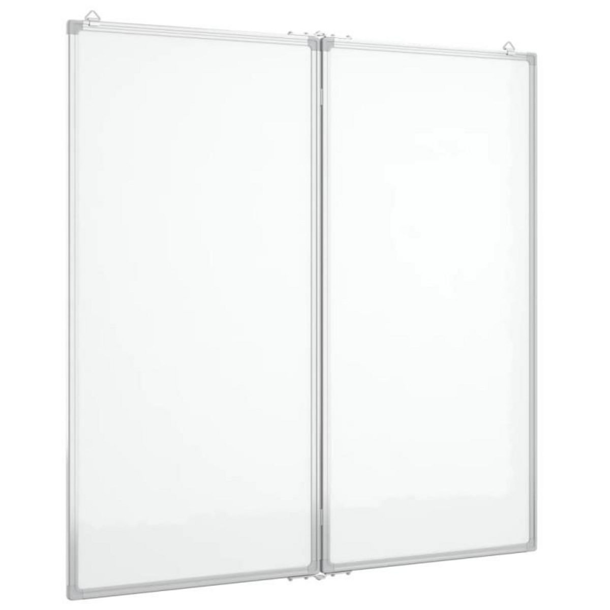 VIDAXL Tableau blanc magnétique pliable 100x100x1,7 cm aluminium