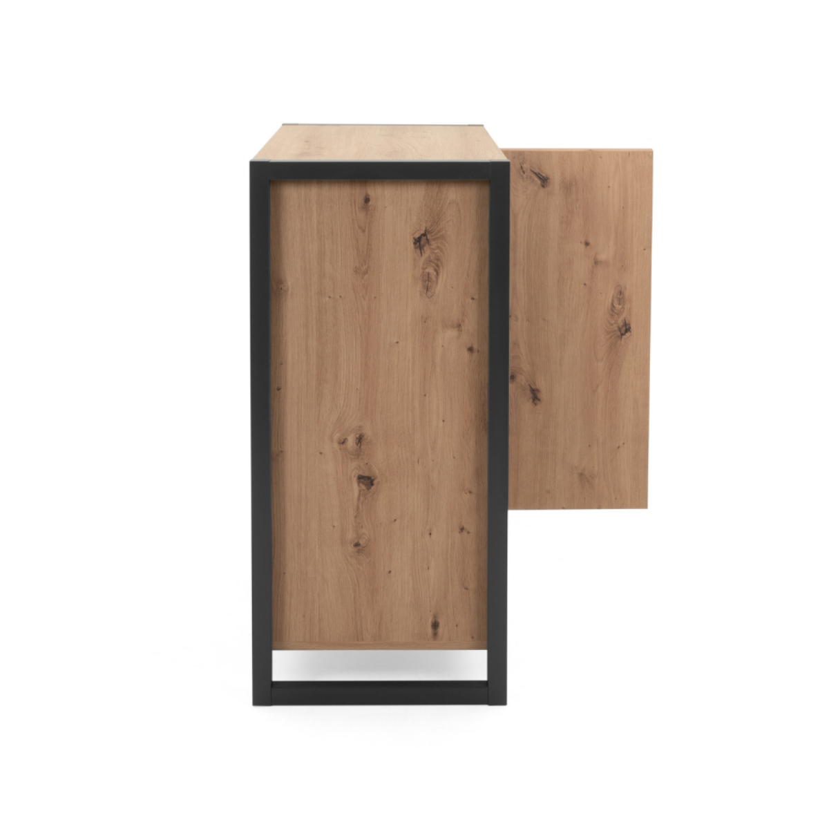 CONCEPT USINE Buffet industriel bois et noir KOTOR