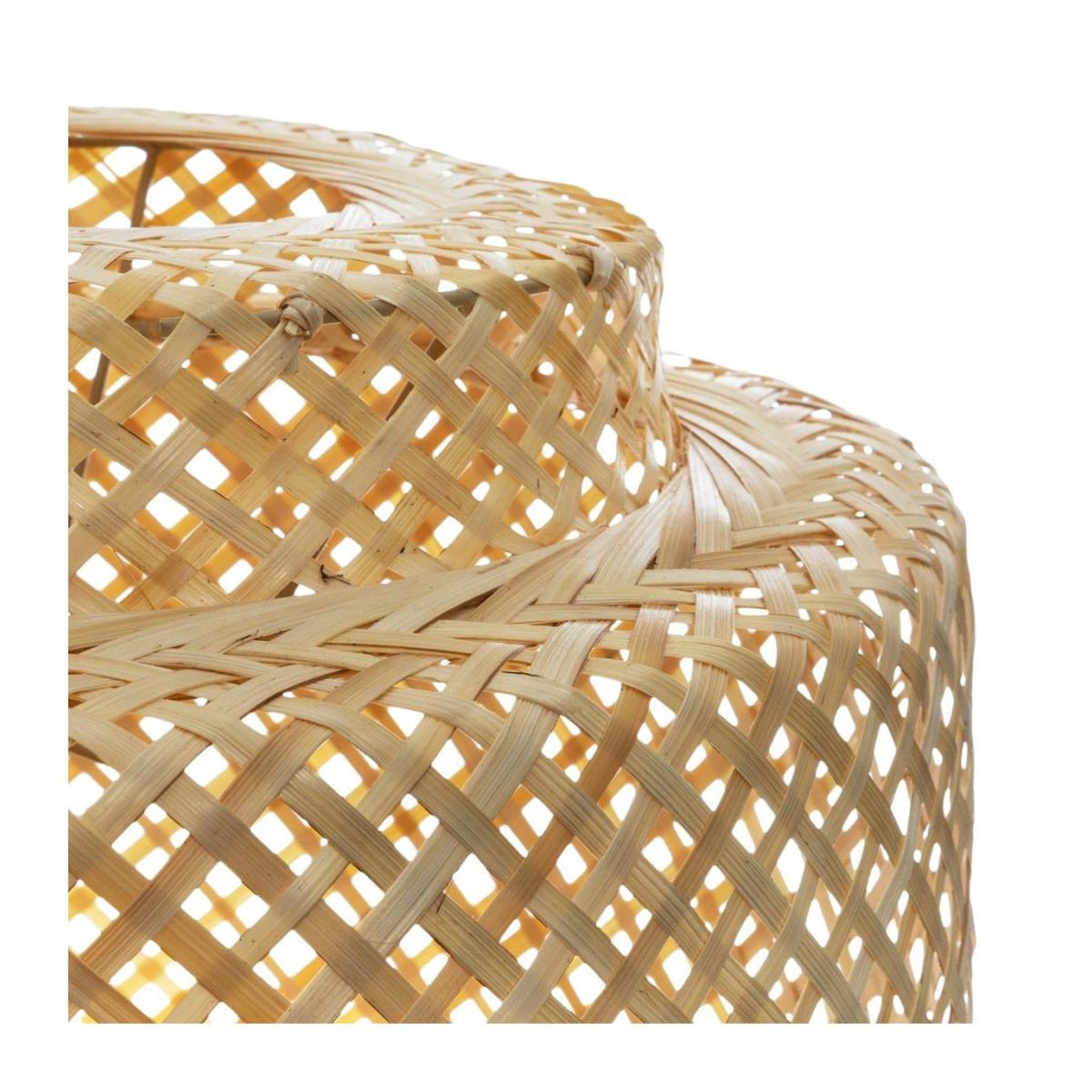 Voir la diapositive 2 : ATMOSPHERA Lampe suspension bambou  liby  40cm naturel