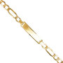 Voir la diapositive 1 : L'ATELIER D'AZUR Gourmette Or 18 Carats Maille Figaro Alternée 1+3 - Jaune - Gravure Offerte - Homme