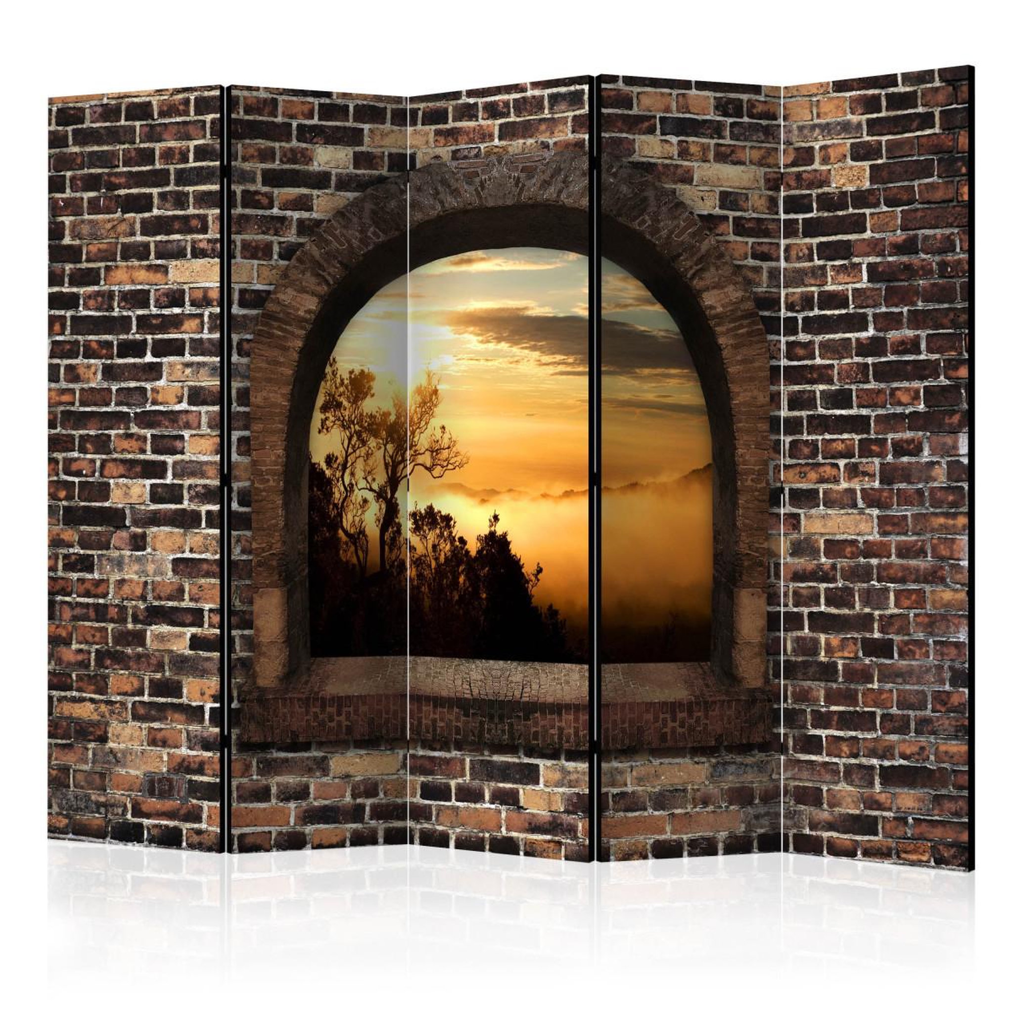 Paris Prix Paravent 5 Volets  Stony Window : Morning Mist  172x225cm