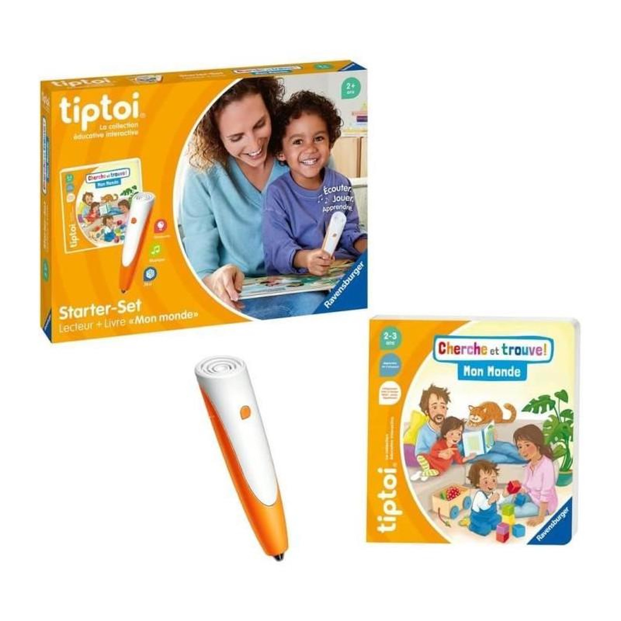 Voir la diapositive 2 : RAVENSBURGER Ravensburger-tiptoi Starter Mon Monde-4005556001743-A partir de 2 ans