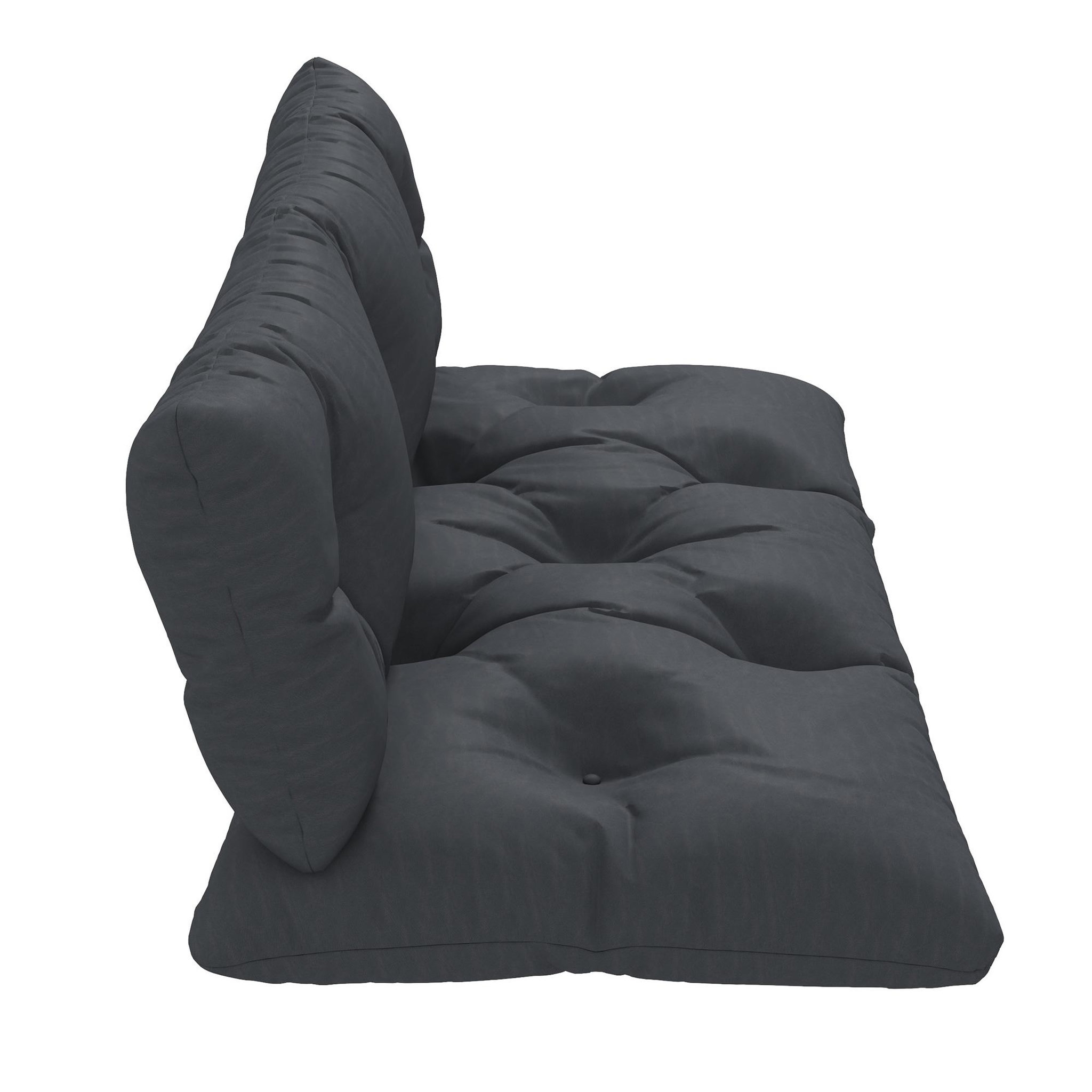 Voir la diapositive 5 : OUTSUNNY Ensemble de 2 coussins d'extérieur assise dossier canapé gris