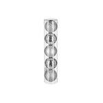 FEERIC LIGHT & CHRISTMAS Lot de 5 Boules de Noël  Colorama  5cm Argent
