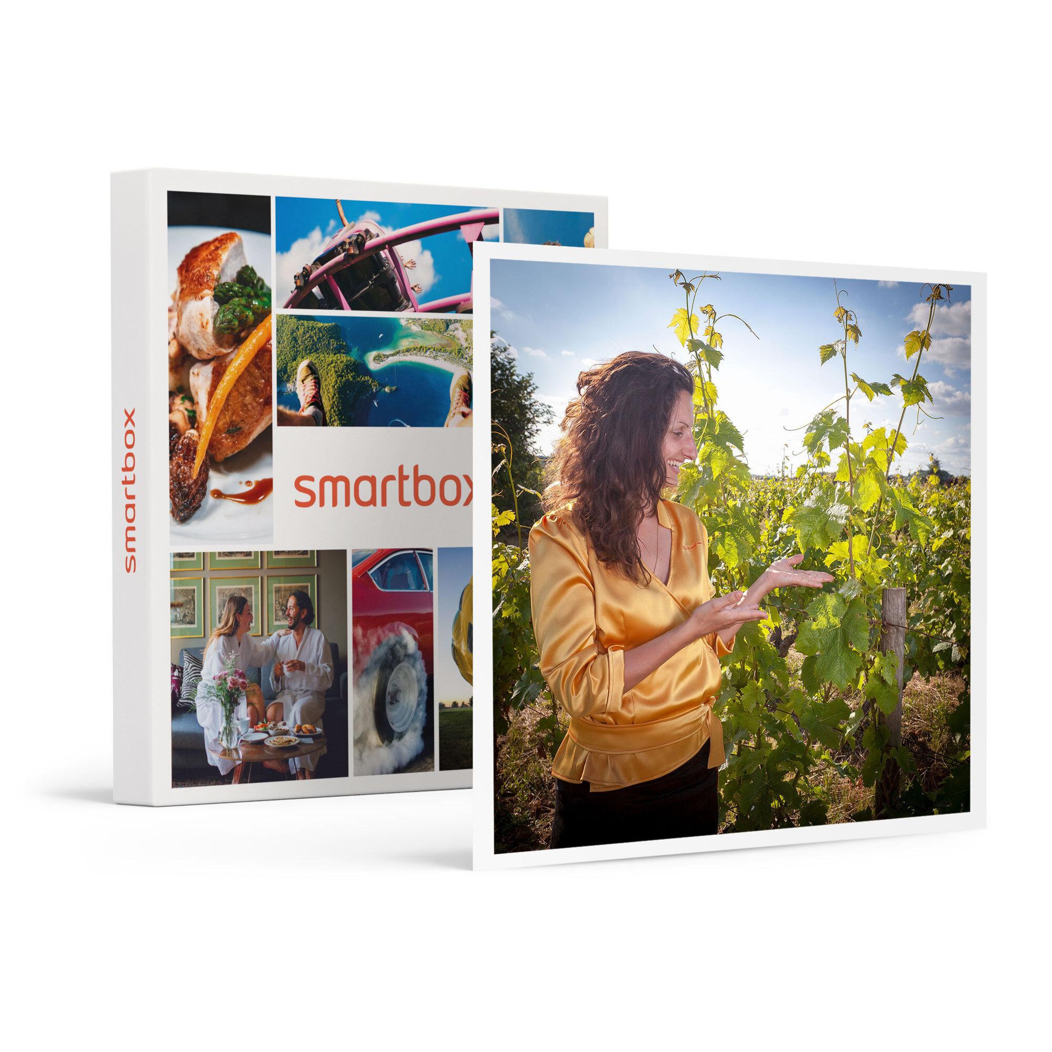 Voir la diapositive 1 : Smartbox Séance d'œnologie en visioconférence avec 3 bouteilles de vin livrées à domicile - Coffret Cadeau Gastronomie