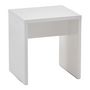 Voir la diapositive 1 : Paris Prix Tabouret Design  Noble  44cm Blanc Brillant