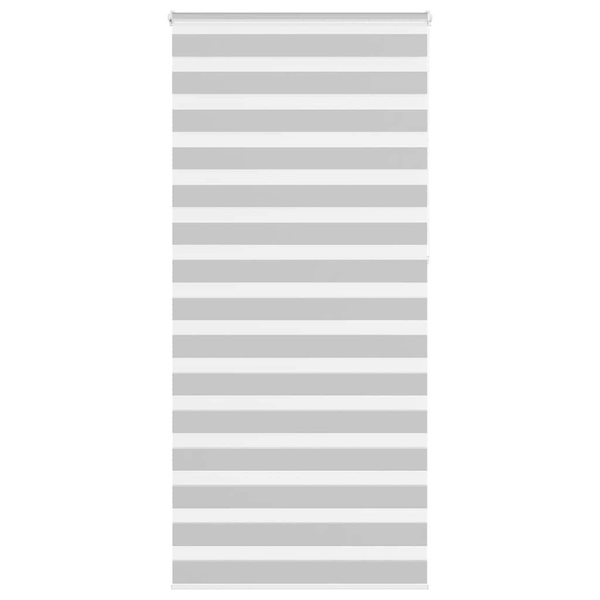 VIDAXL Store zebre gris clair largeur du tissu 95,9 cm polyester