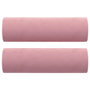 Voir la diapositive 2 : VIDAXL Coussins decoratifs lot de 2 Rose Ø15x50 cm Velours