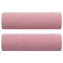 Voir la diapositive 2 : VIDAXL Coussins decoratifs lot de 2 Rose Ø15x50 cm Velours