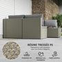 Voir la diapositive 5 : OUTSUNNY Ensemble salon de jardin modulable 6 personnes avec table basse résine tressée effet rotin gris