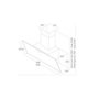 Voir la diapositive 5 : ELICA Hotte décorative inclinée 60cm 495m3/h blanc - PRF0119823A
