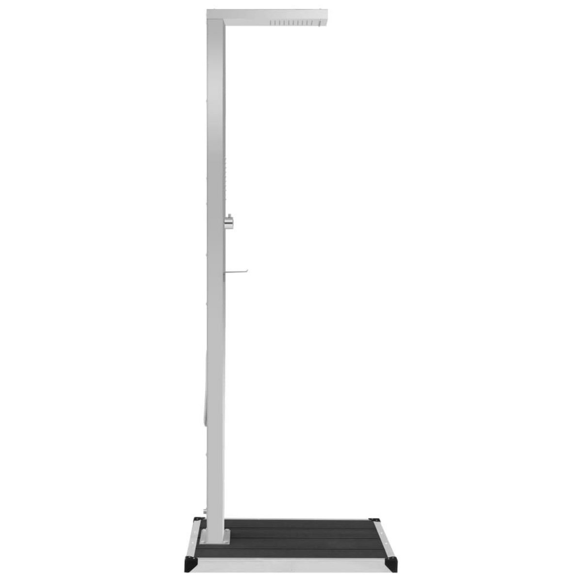 VIDAXL Douche d'exterieur avec receveur de douche WPC Acier inoxydable