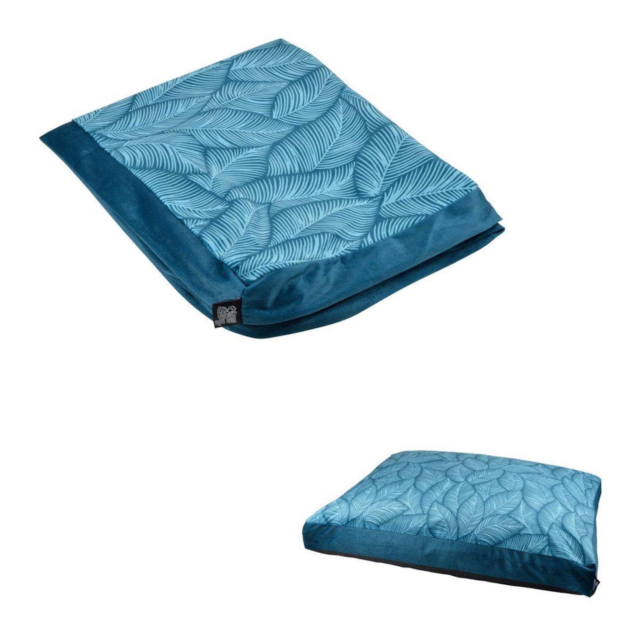 Voir la diapositive 1 : LOVE STORY Housse de coussin pour chien & chat  everplant  80cm emeraude