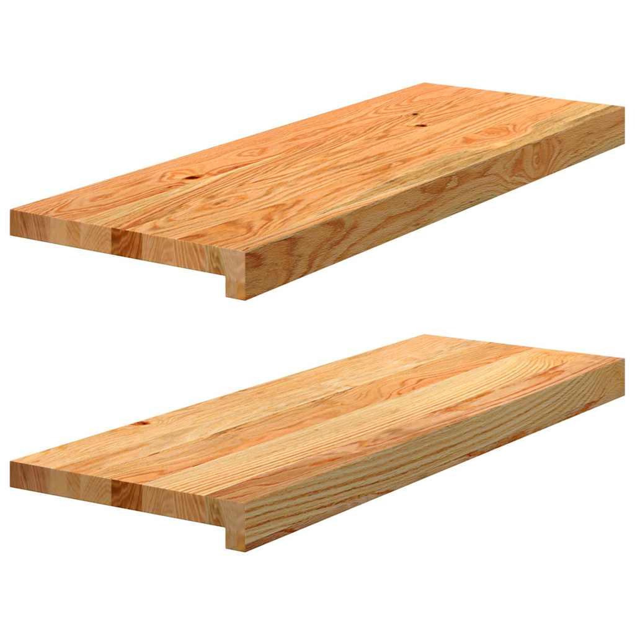 Voir la diapositive 4 : VIDAXL Marches d'escalier 2 pcs marron clair 70x30x2 cm chene massif