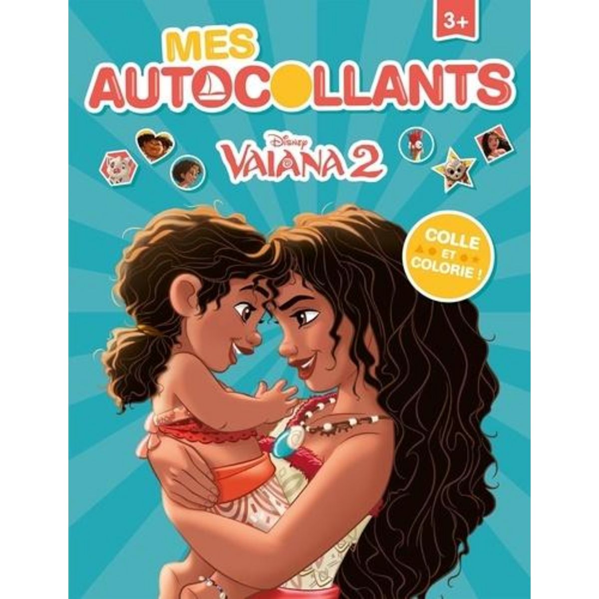 MES AUTOCOLLANTS VAIANA 2. COLLE ET COLORIE !, Disney Princesses