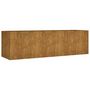 Voir la diapositive 2 : VIDAXL Lit sureleve de jardin 280x80x80 cm acier corten
