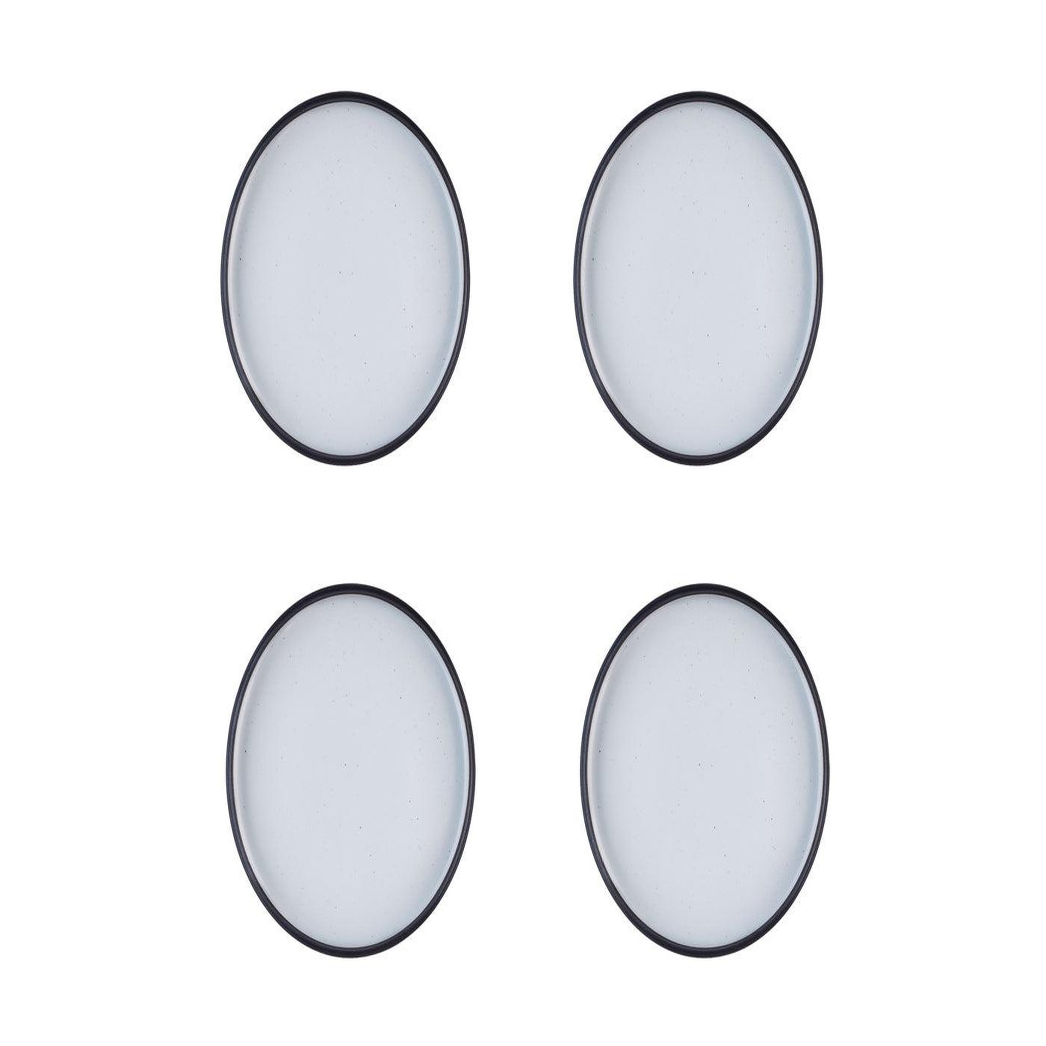 BJORN Assiette gourmet ø21,5cm - 4 pièces - onyx