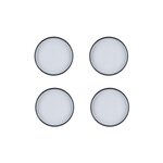 BJORN Assiette GOURMET Ø21,5cm - 4 pièces - Onyx