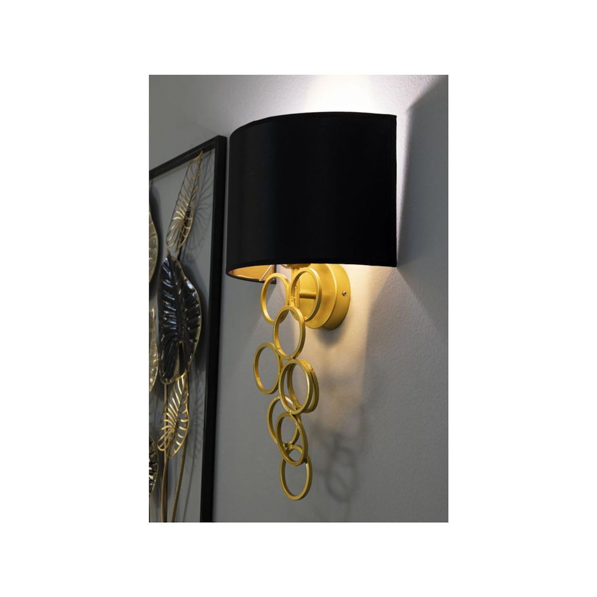 Paris Prix Applique Murale Design  Rich  50cm Noir & Or