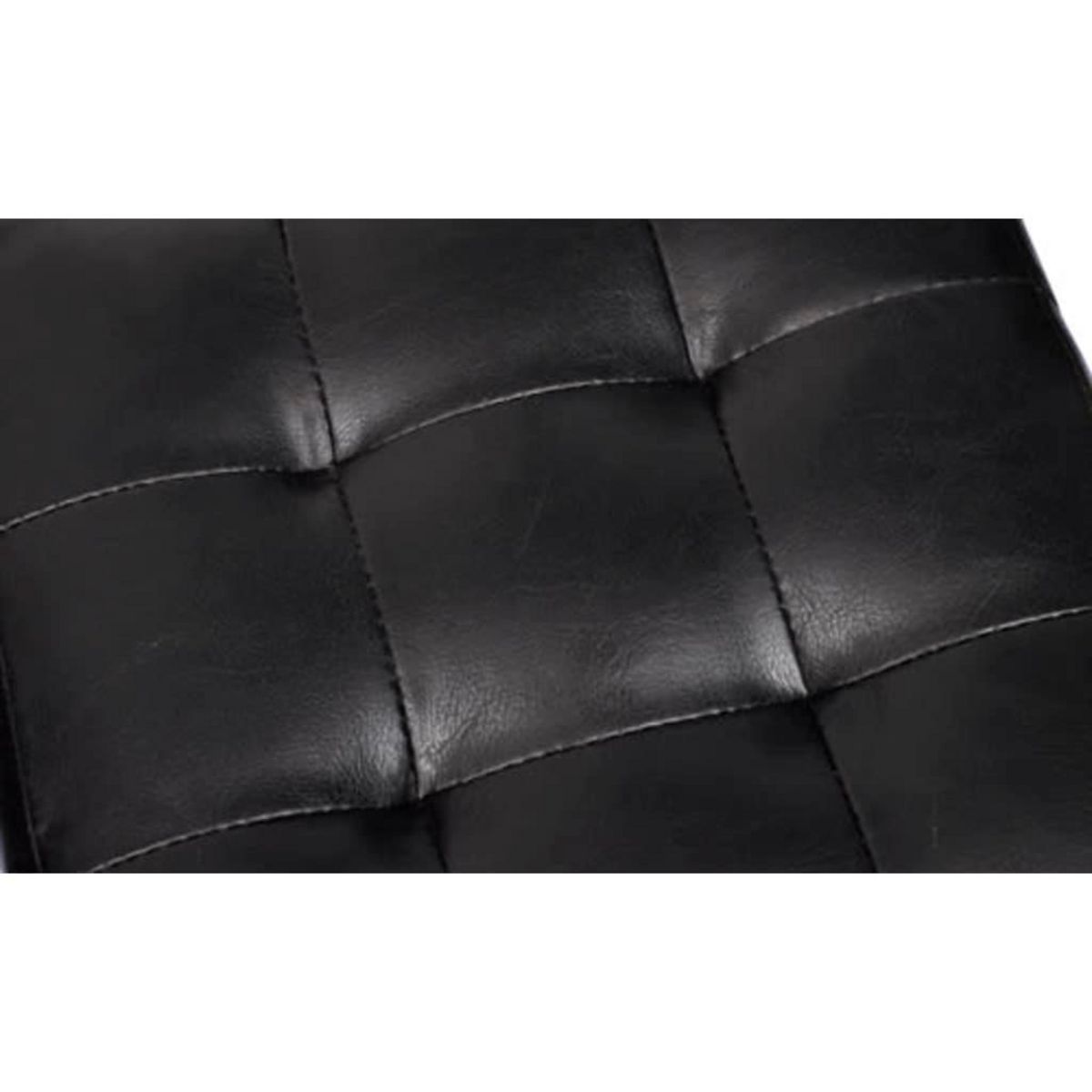 VIDAXL Tabourets cube Noir