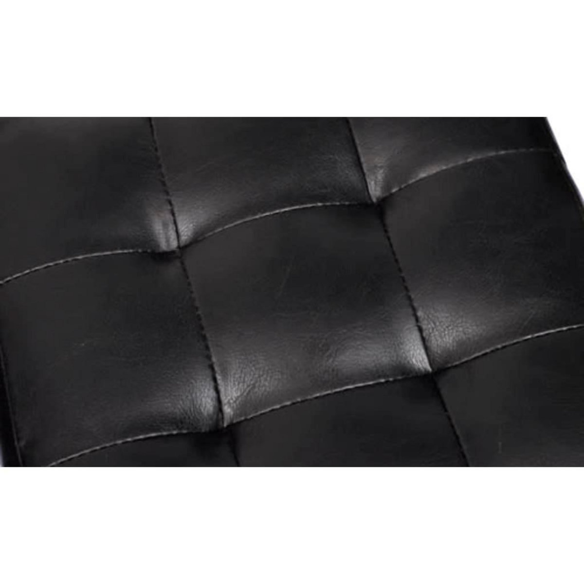 VIDAXL Tabourets cube Noir