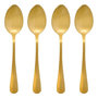 Voir la diapositive 1 : SECRET DE GOURMET Lot de 4 Cuillères à Soupe en Inox  Gold  20cm Or