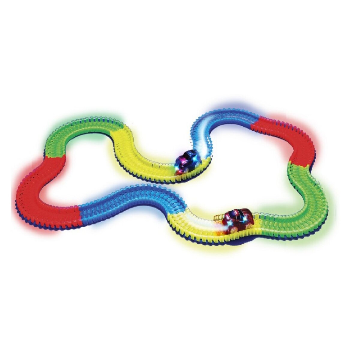 MAGIC TRACKS RC Circuit lumineux Magic Tracks + 1 voiture rouge 