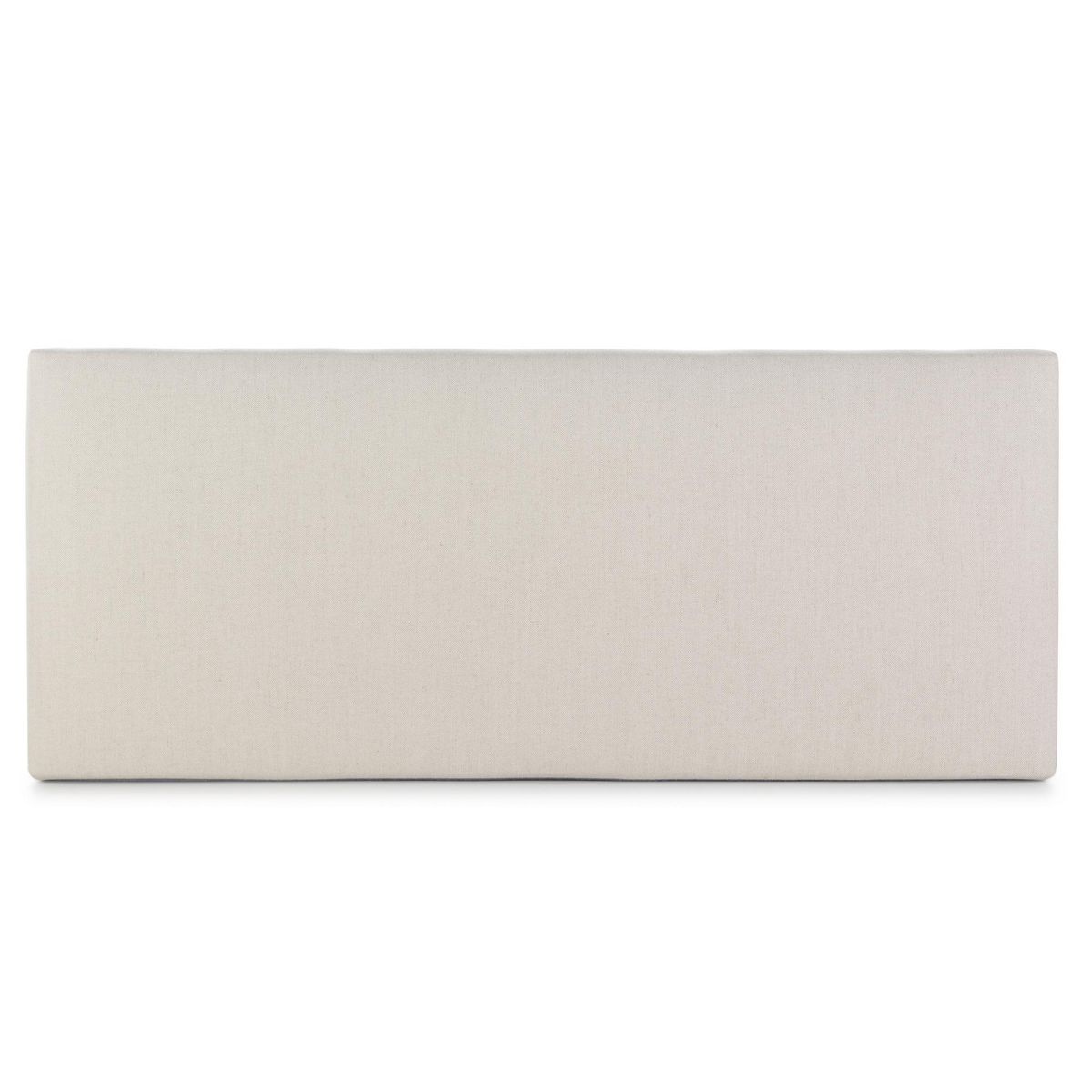 MARCKONFORT Tête de lit tapissée Tagomago 140x60 cm de Lin Naturel, 8 cm d'épaisseur
