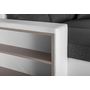 Voir la diapositive 5 : BEST MOBILIER California - canapé d'angle réversible - convertible avec coffre et étagère de rangement - en simili et tissu
