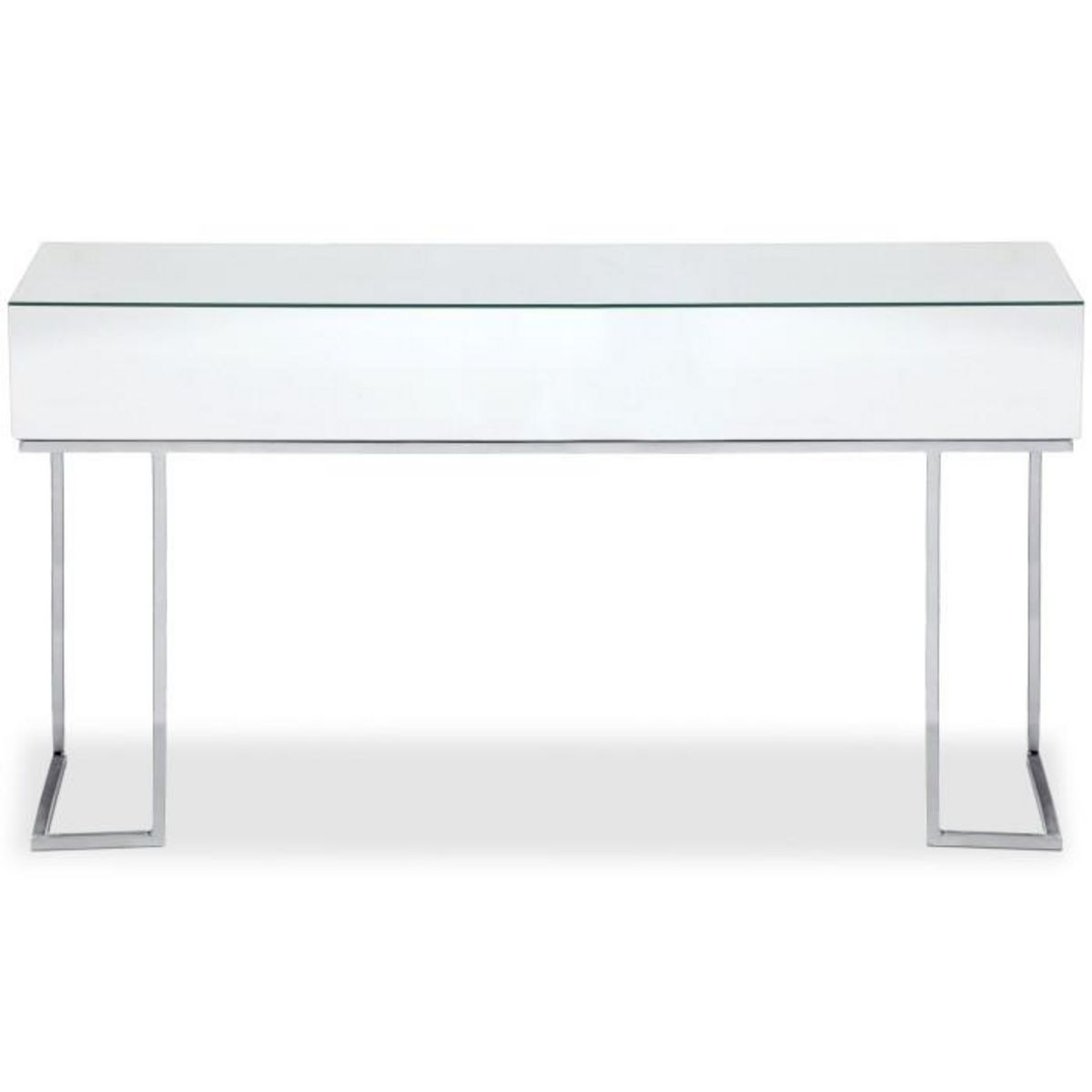 Paris Prix Console Design  Miravo  119cm Transparent & Argent