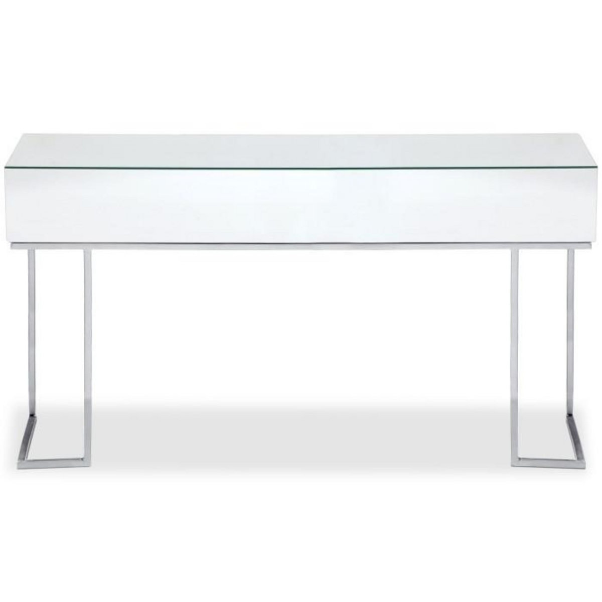 Paris Prix Console Design  Miravo  119cm Transparent & Argent