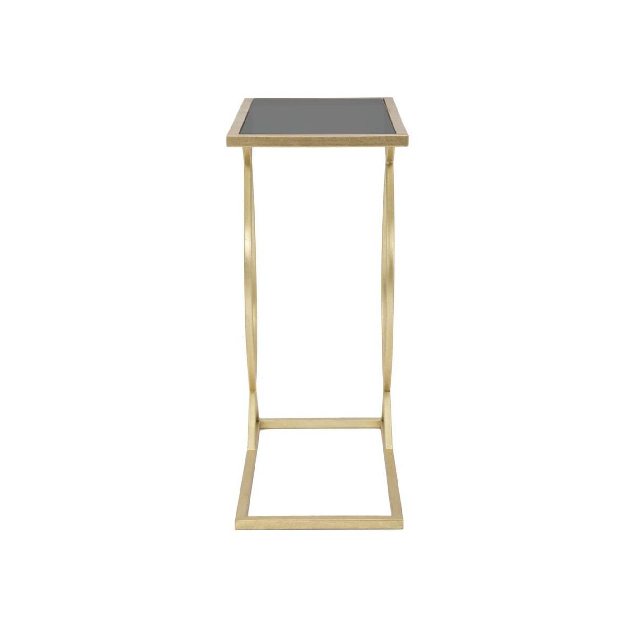 Voir la diapositive 2 : Paris Prix Table d'appoint design  glam  60cm noir & or