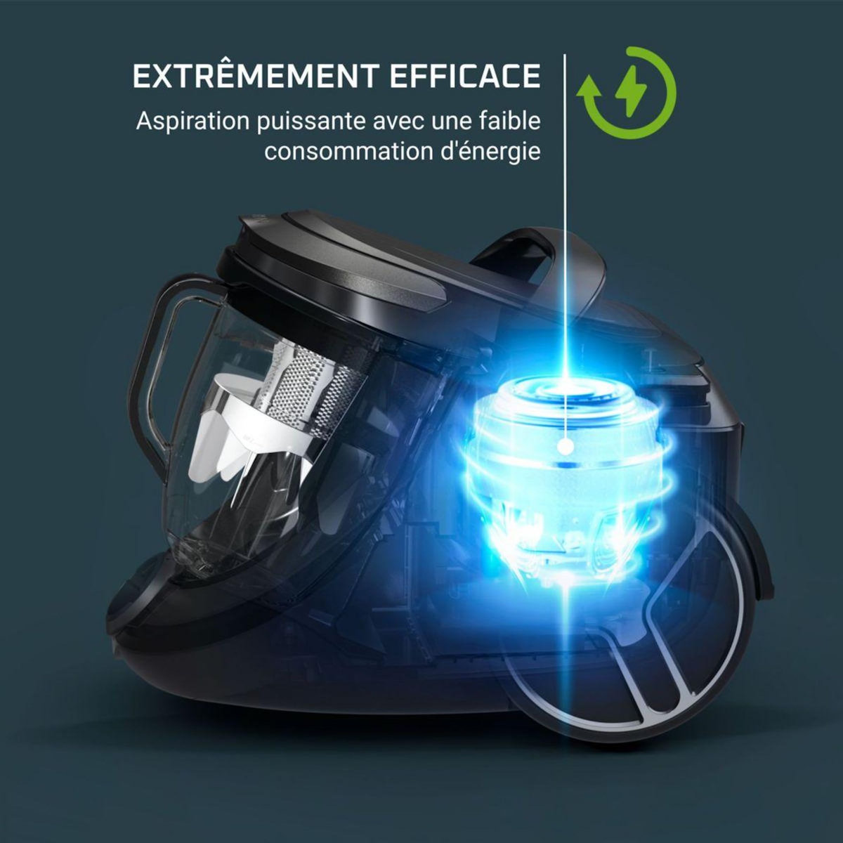 ROWENTA Aspirateur sans sac Silence Force Cyclonic Effitech RO7936EA