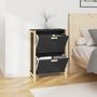 Voir la diapositive 4 : VIDAXL Armoire a chaussures Noir 57,5x33x80 cm Bois d'ingenierie