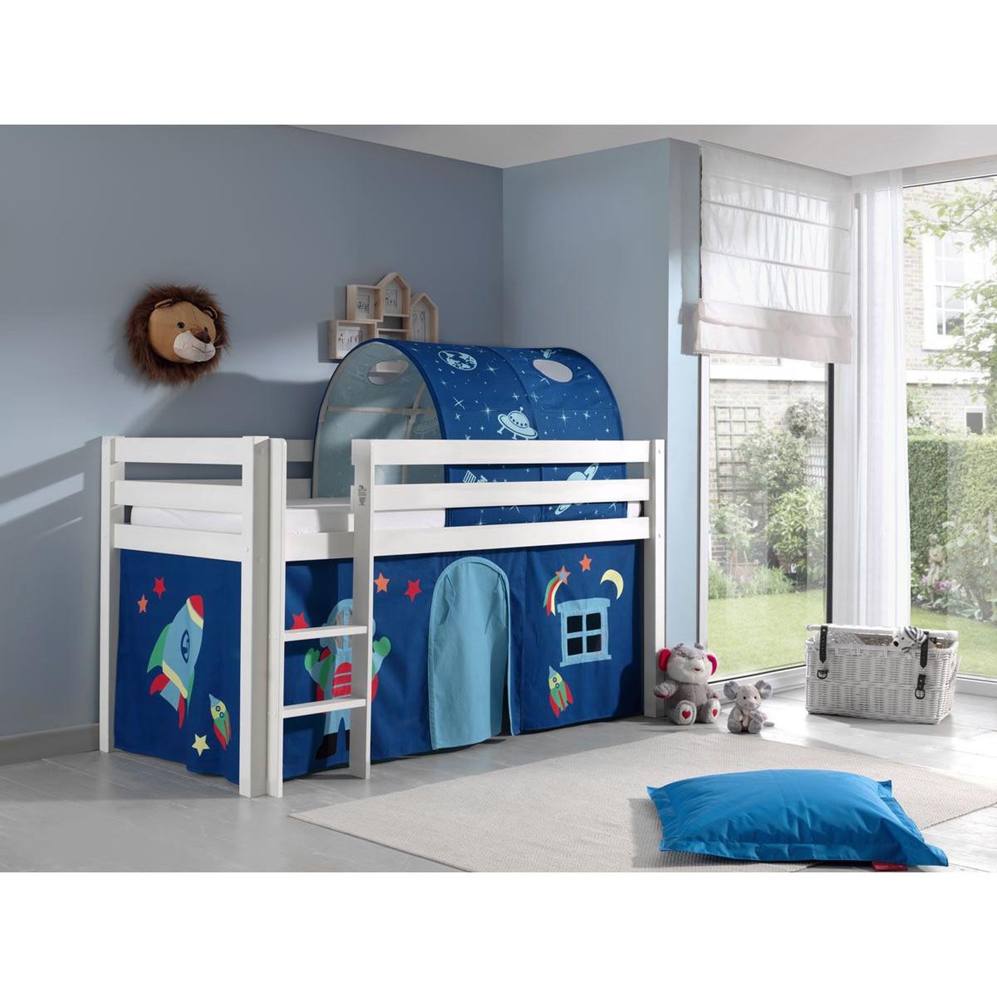 Voir la diapositive 3 : Paris Prix Pack - lit enfant, tente & tunnel  pino astronaute ii  blanc