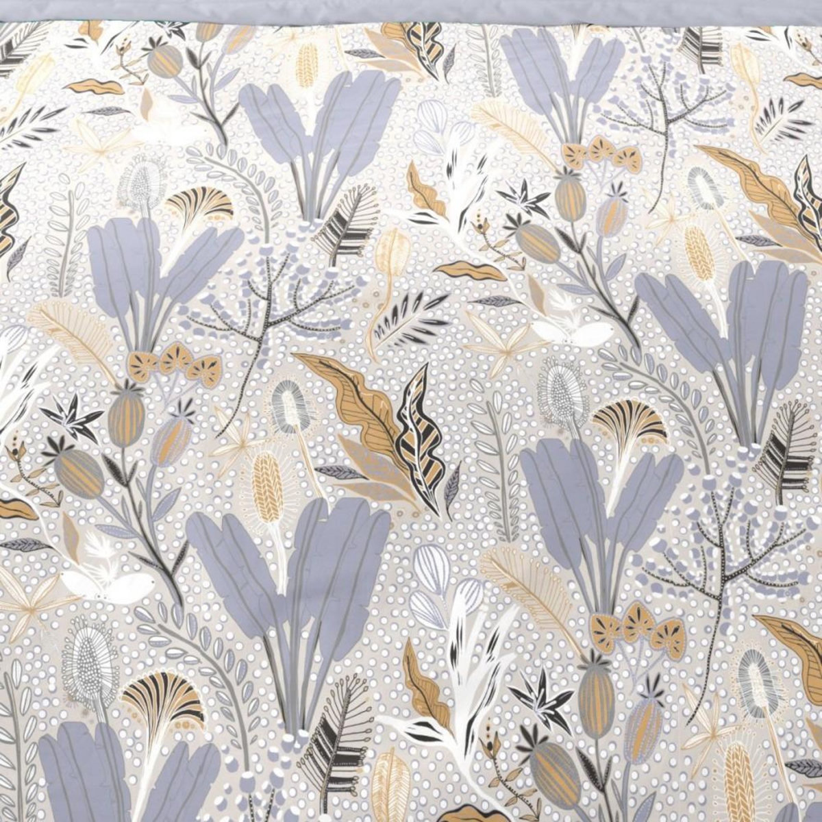 Dourev Housse de couette 240x220 RIKA + 2 taies matière Polaire