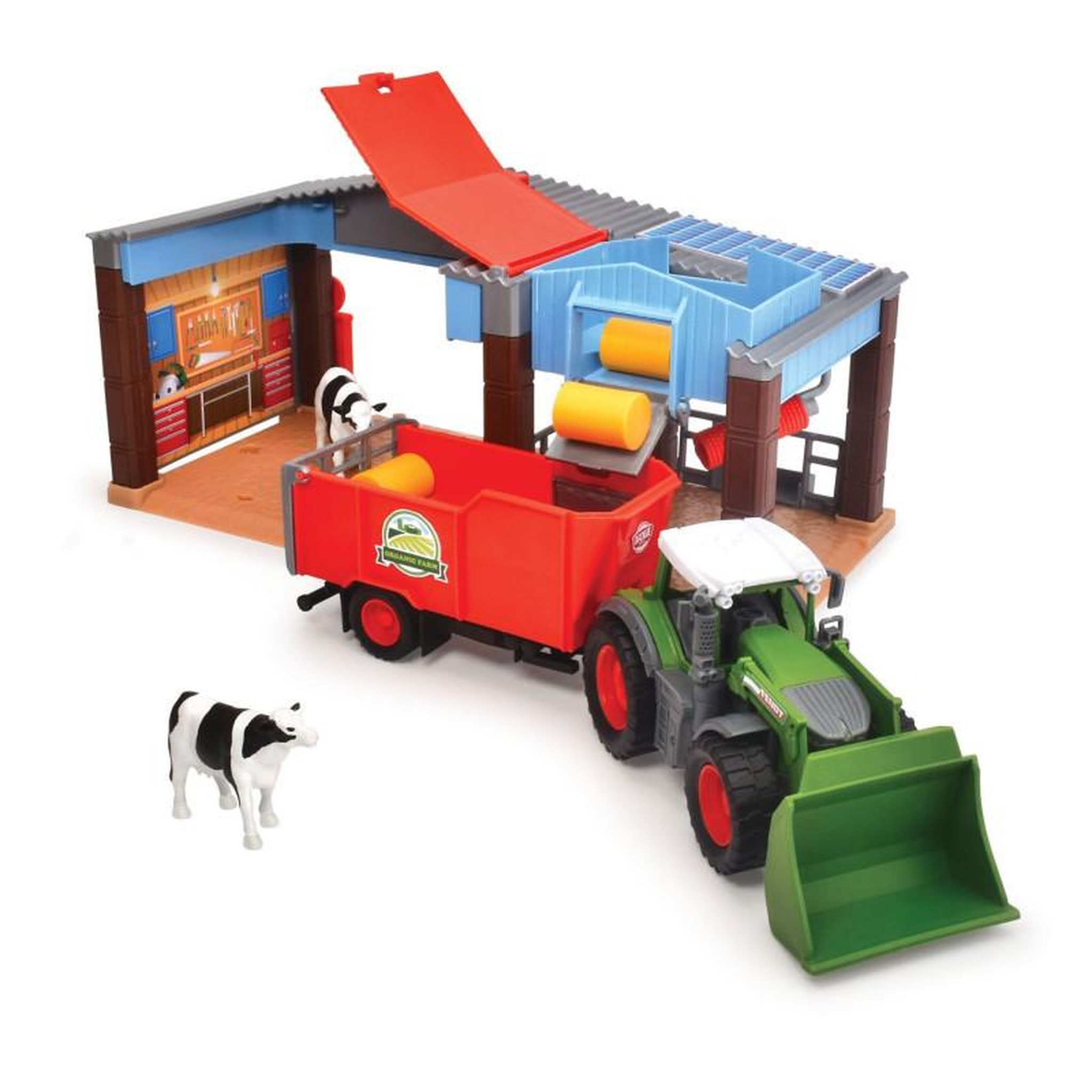 Voir la diapositive 3 : Dickie Dickie Farm and Fendt Tractor Playset 203735003