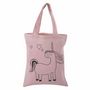 Voir la diapositive 4 : Rayher 2 sacs en coton rose 25 x 20 cm - licorne