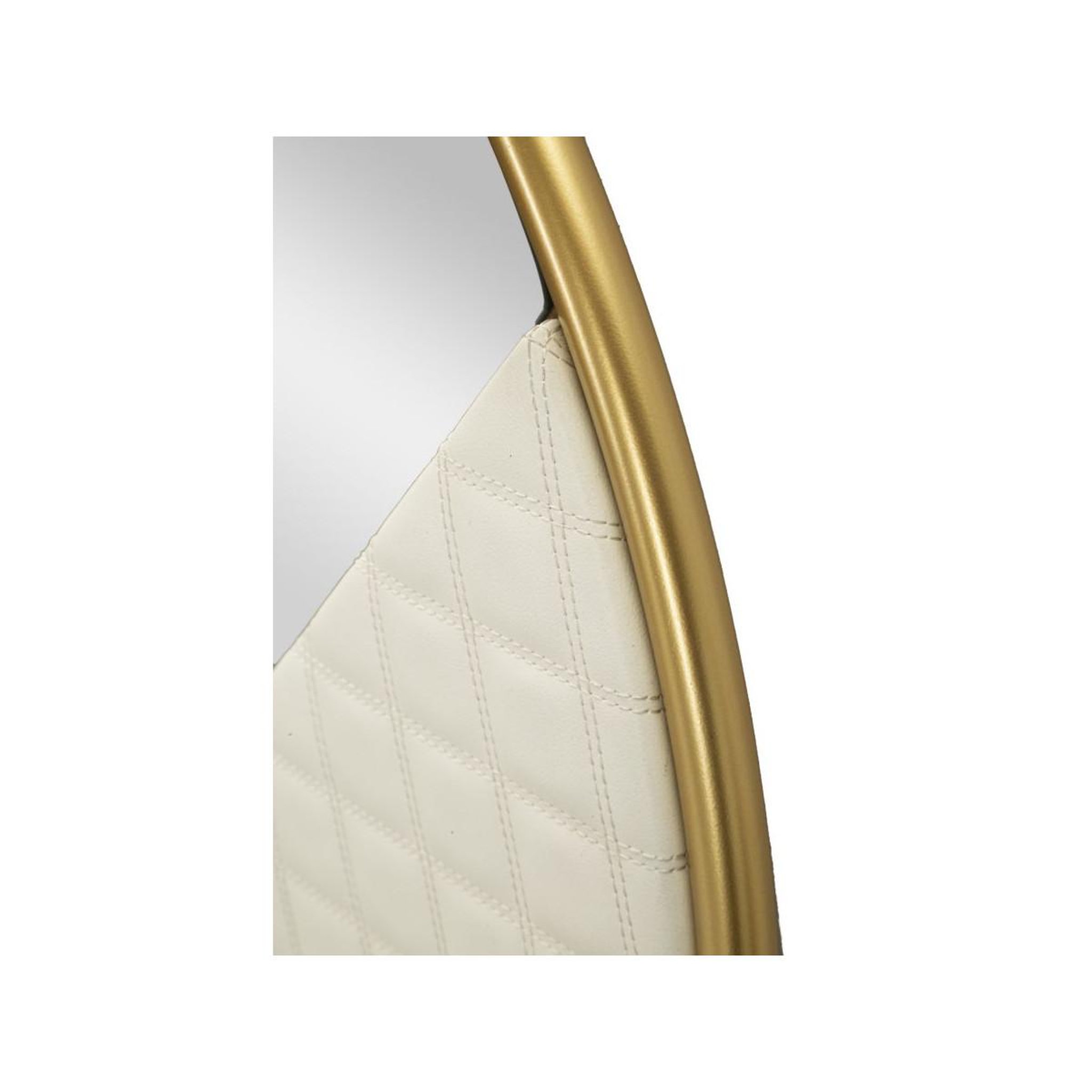 Voir la diapositive 5 : Paris Prix Miroir mural design  sharon  80cm blanc & or