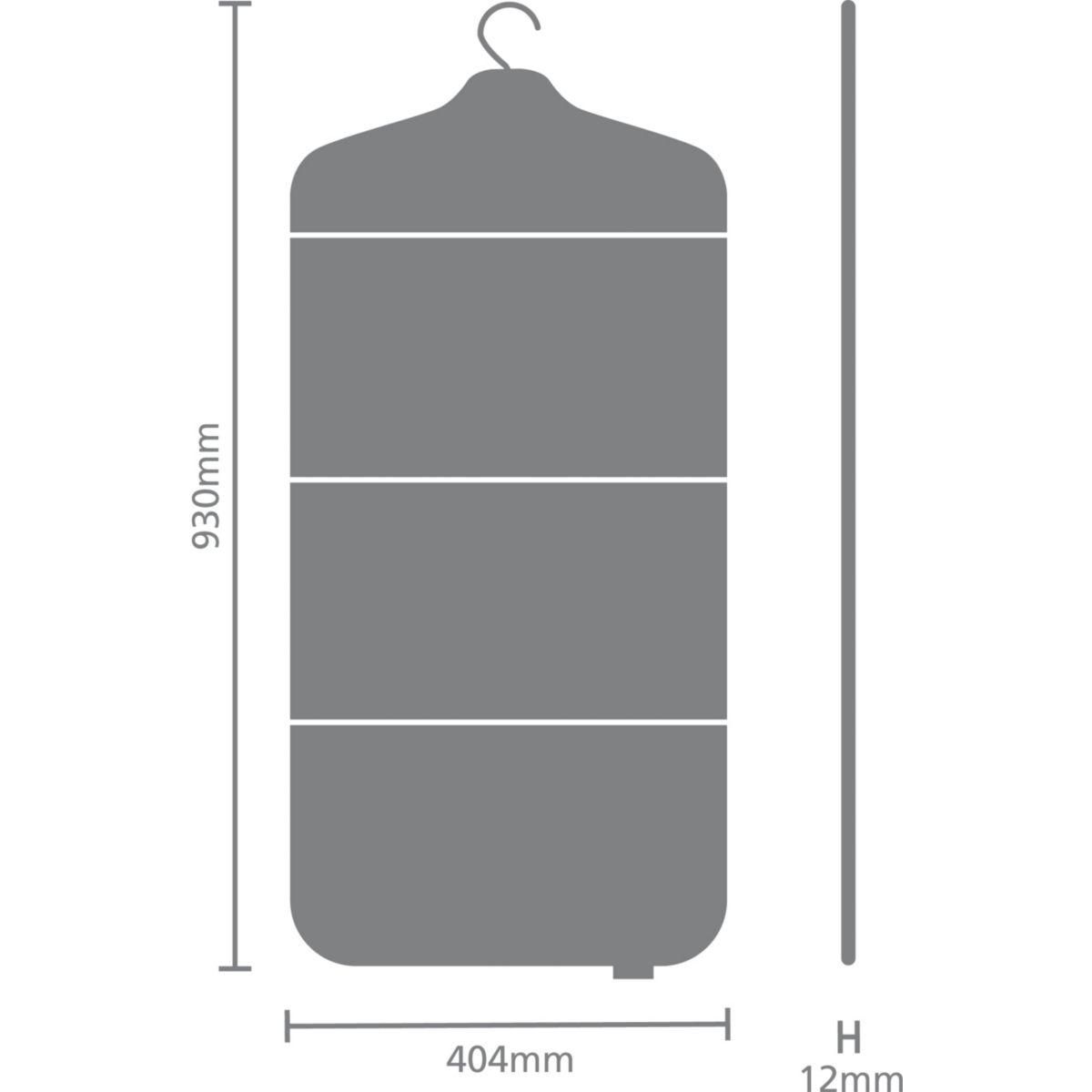 BRABANTIA Housse table à repasser Planche défroisseur pliable pepper Black