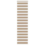 VIDAXL Store zebre marron sable largeur du tissu 60,9 cm polyester