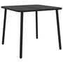 Voir la diapositive 2 : VIDAXL Table de jardin anthracite 80x80x71 cm acier