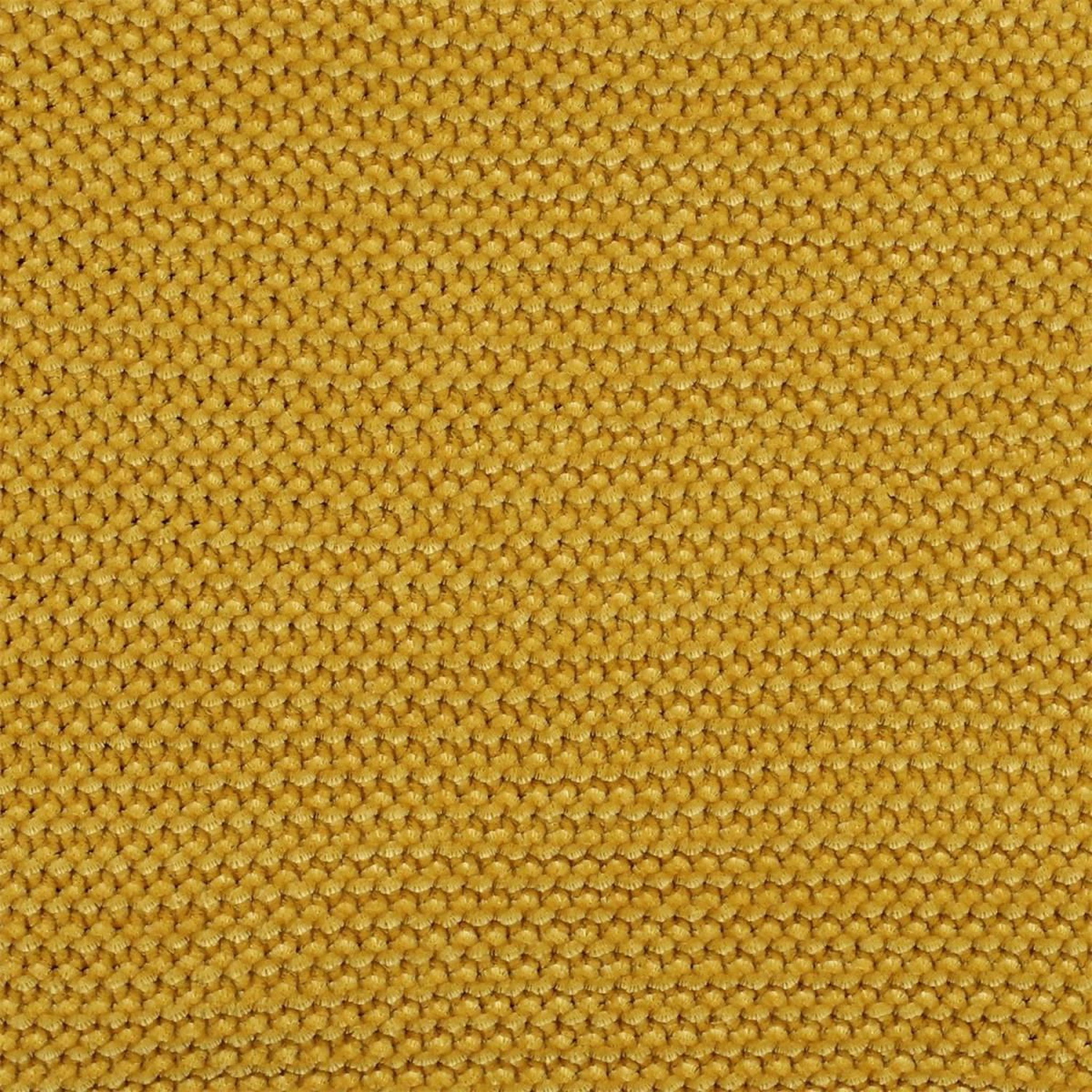 Voir la diapositive 3 : The Home Deco Factory Plaid chenille  franges  120x150cm moutarde