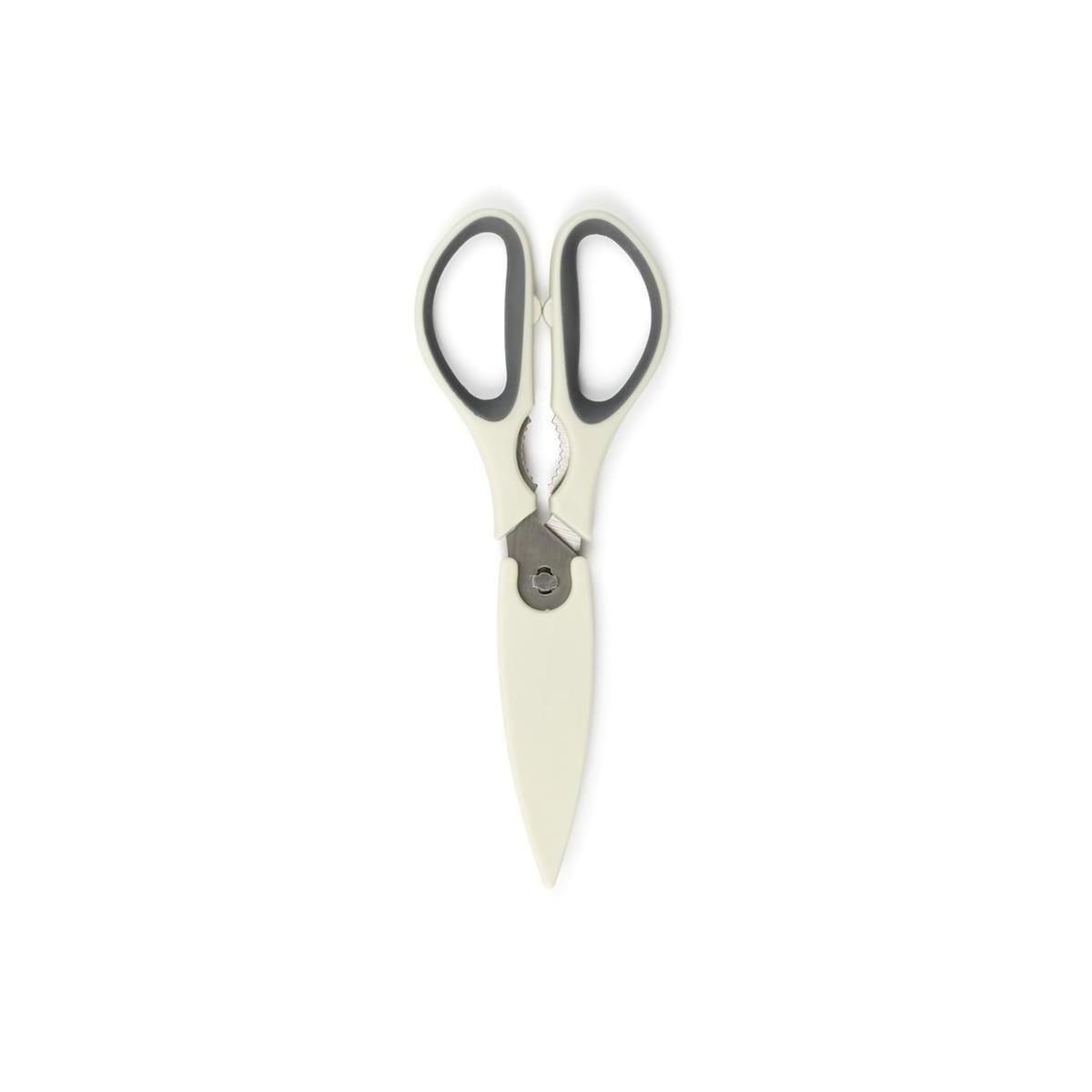 Paris Prix Ciseaux de Cuisine Aimanté  Multifonction  22cm Taupe